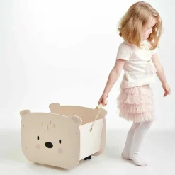 Pull Along Bear Cart