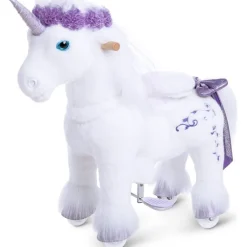 Purple Model X Ride-On Unicorn - 3-4 Years