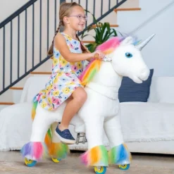 Rainbow Model X Ride-On Unicorn - 3-4 Years
