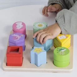 Rainbow Sensory Shape Sorter - 10 Pieces
