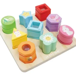 Rainbow Sensory Shape Sorter - 10 Pieces