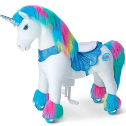 Rainbow Unicorn Model Y Ride on Toy - 4-7 Years