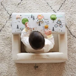 Rolling Along Square Interactive Chair - Neutral