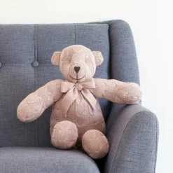 Rose Cable Knit Plush Teddy Bear