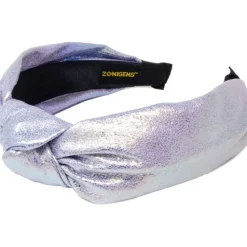 Shiny Knotted Headband - Purple