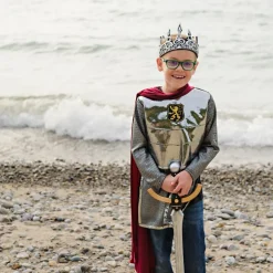 Silver Knight Costume with Cape - Size 5-6 Years