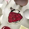 Snoopy Puffer Jacket Rug - Red