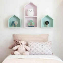 Soft Pink Cable Knit Plush Teddy Bear