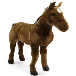 Standing Brown Horse Plush - 31.5
