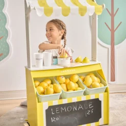 Sunny Citrus Lemonade Stand Playset with Interactive Accessories