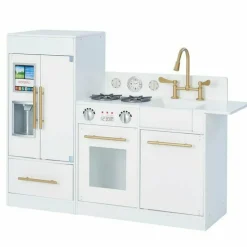 Teamson Kids Little Chef Charlotte Modern Modular Wooden Play Kitchen, White