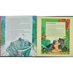 The Jungle Book in Green Bonded Leather