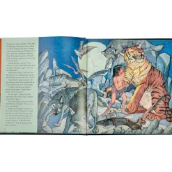 The Jungle Book in Green Bonded Leather