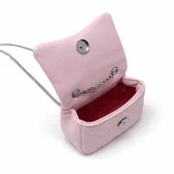 Tiny Crystal Stud Handbag - Pink