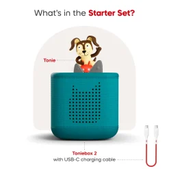 Tonies Playtime Puppy Toniebox 2 Starter Set - Tropical Teal