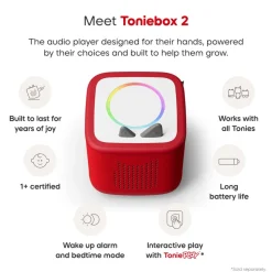 Tonies Playtime Puppy Toniebox 2 Starter Set - Sunset Red