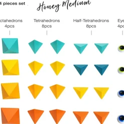 Trido Honey Medium Magnet Building Set - 24 Pieces