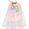 Unicorn Costume Cape Set with Headband & Wand - 3-4 Years