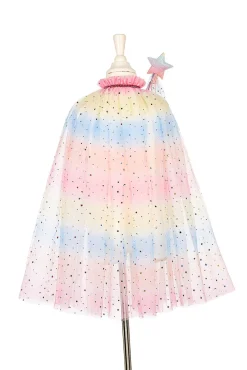 Unicorn Costume Cape Set with Headband & Wand - 3-4 Years