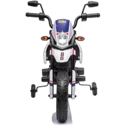 12V Aprilia Motorcycle 1 Seater Ride On for Kids - White