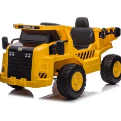 12V CAT Dump Truck 1-Seater Ride On - Yellow