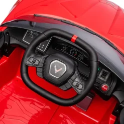 12V Corvette C8 1-Seater Ride On Car - Red