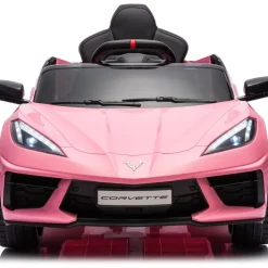 12V Corvette C8 1-Seater Ride On Car - Pink