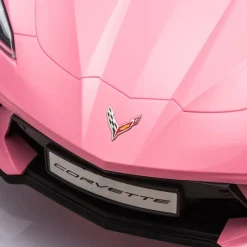 12V Corvette C8 1-Seater Ride On Car - Pink