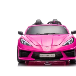 24V Corvette C8 2-Seater Ride On Car - Pink
