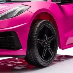 24V Corvette C8 2-Seater Ride On Car - Pink
