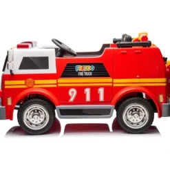 24V Freddo Fire Truck 2-Seater Ride on - Red