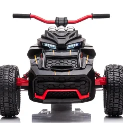 24V Freddo Spider 3-Wheel Motorcycle 2-Seater Ride On - Black