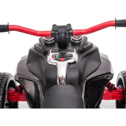 24V Freddo Spider 3-Wheel Motorcycle 2-Seater Ride On - Black