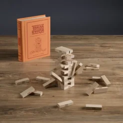 Vintage Bookshelf Assortment - 4 Pack - Jenga, Battleship, Checkers & Backgammon, Trivial Pursuit