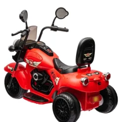 12V Kids Cruiser 1-Seater Motorcycle - Red