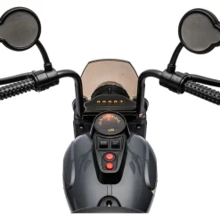 12V Kids Cruiser 1-Seater Motorcycle - Black