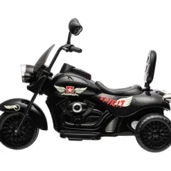 12V Kids Cruiser 1-Seater Motorcycle - Black