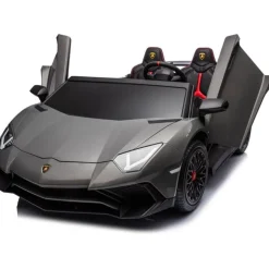 24V Lamborghini Aventador 2 Seater Ride on Car for Kids - Grey