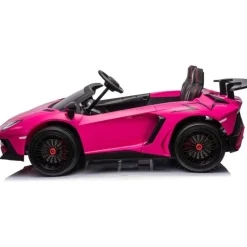24V Lamborghini Aventador 2 Seater Ride on Car for Kids - Pink
