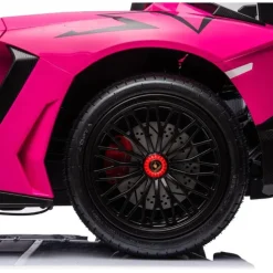 24V Lamborghini Aventador 2 Seater Ride on Car for Kids - Pink