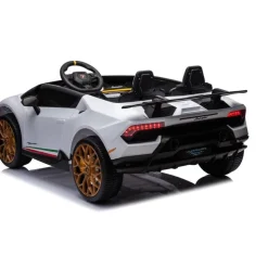 24V Lamborghini Huracan 2-Seater Electric Ride On - White
