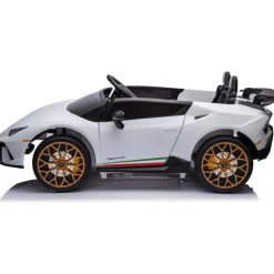 24V Lamborghini Huracan 2-Seater Electric Ride On - White