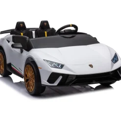24V Lamborghini Huracan 2-Seater Electric Ride On - White