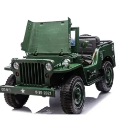 24V Military Jeep 3-Seater Electric Ride On