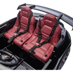 24V Porsche 911 GT3 2-Seater Kids Ride-On Car with Remote Control - Black