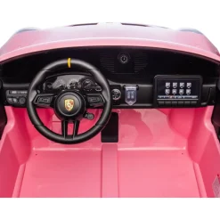 24V Porsche 911 GT3 2-Seater Kids Ride-On Car with Remote Control - Pink