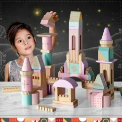 Wood Castle Blocks 75pcs