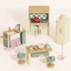 Wooden Dollhouse 20 Piece Kitchen Furniture Set