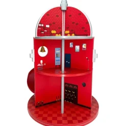 Wooden Fire Station Playset