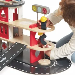 Wooden Fire Station Playset